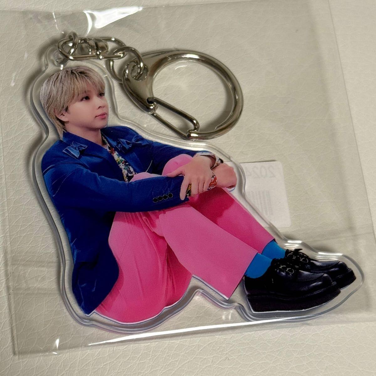 Used M!LK SMILE POP! Taichi Shiozaki Sitting acrylic key chain Akky Sitting acrylic key chain