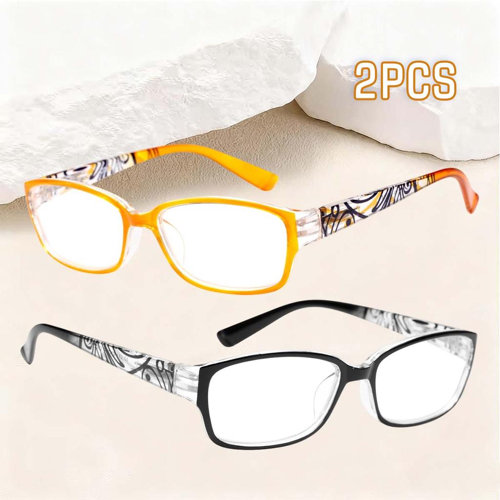Blue Light Blocking Reading Glasses for Women Fashion Printed Decorative Design Ideal for Elderly Reading Use