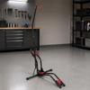 Floor Cycle Stand Black Metal Upright Bike Parking Red Pads