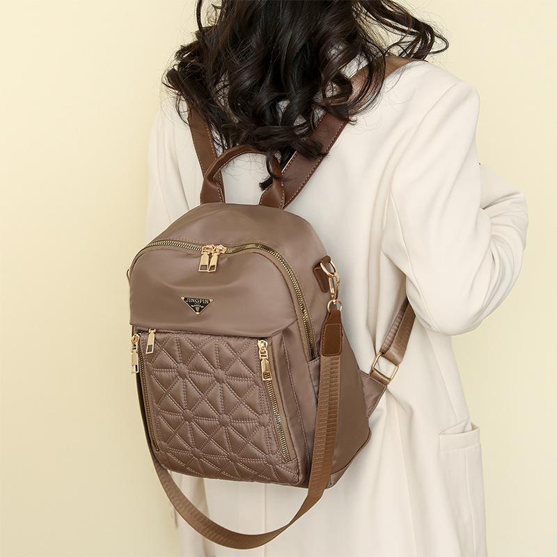 Schoolbag diamond embroidered thread backpack women's 1011 new women's backpack Korean version versatile large-capacity anti-splashing travel backpack