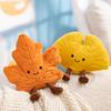 Maple Ginkgo Leaf Plush Toy For Girls Cute Leaf Shaped Stuffed Animal Gift For Decor