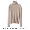 Women's High Neck 100% Pure Cashmere Sweater - Thickened, Slimming, Warm Knit Base Layer