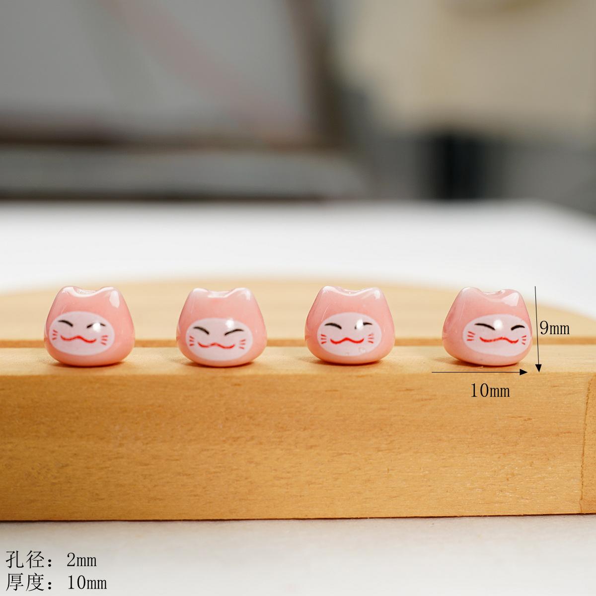 Свежий и милый керамический милый кролик кошка ручной работы DIY материал россыпные бусины подвеска аксессуары