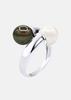Ring - - Cultured Pearls 8-9 Mm - 925 Sterling Silver - Natural Pink - Woman