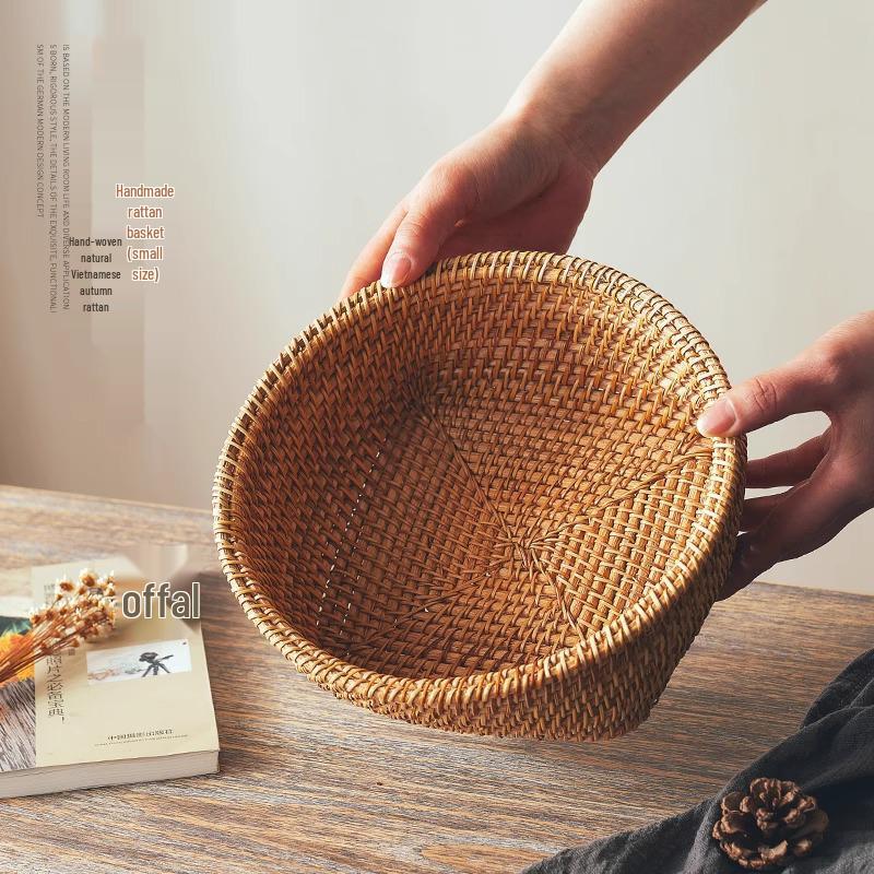 Rattan- und Bambus-Multifunktions-Aufbewahrungs- und Picknickkorb-Kollektion