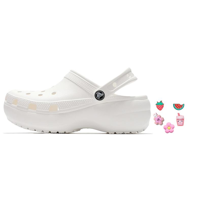 Crocs Classic Platform Clog White (Womens) Women Sneakers 206750-100