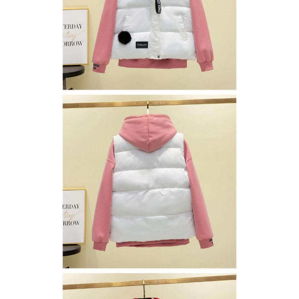 Neue Baumwollweste Damen Frühling und Herbst Koreanische Ausgabe Daunen Baumwolljacke Weste Mantel