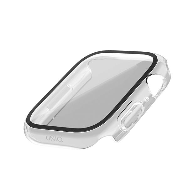 Uniq Etui Nautic Apple Watch Series 7/8/9 41Mm Przezroczysty/Dove Clear
