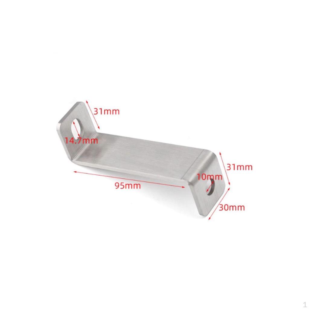 Stainless Steel Z Shape Corner Bracket, Trapeziform Fixing Connector, Furniture Support 2*3*3cm