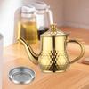 Stainless Steel Oil Strainer Storage Pot Jug Long Spout Leakproof Non Slip with Handle Mesh