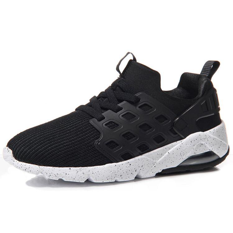 Li Ning Bubble Ace Half Palm Air Cushion Integrated Knitted Sports Shoes Women Sneakers Black White AGLM022-1