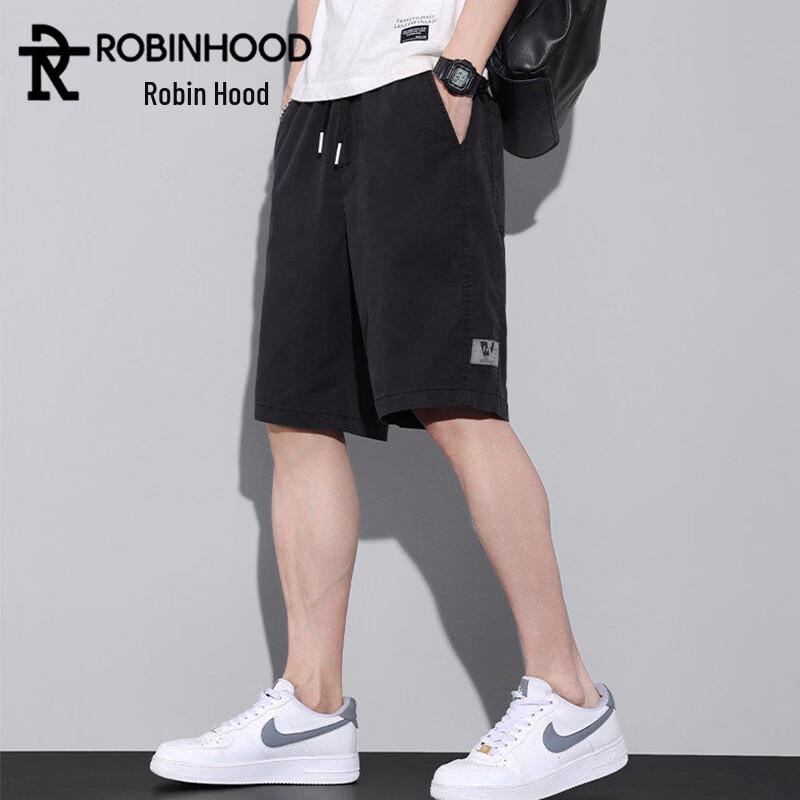 ROBINHOOD Men s Ice-Feel Loose Fit Denim Shorts 4XL