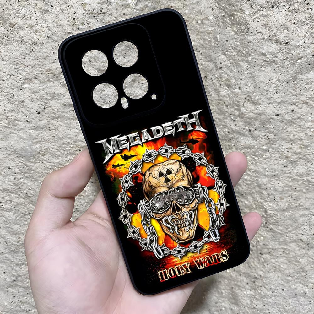 

Rock Megadeth Music Phone Case For Xiaomi 15 Redmi Note 14 13 12 11 T Lite Ultra Pro ProPlus 12 5G Cover Xiaomi 11T-11T Pro