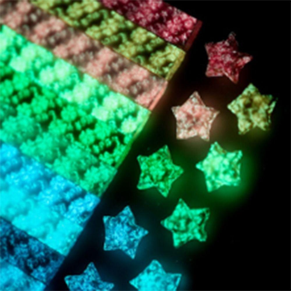 2023 Creative Luminous Glitter Decorative for DIY Arts Craft Stars Paper Craft Paper Origami Paper