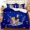 3D Printed Fashion Cartoon Girl Scenery Bedding Set Modern Duvet Cover Double Twin Full Queen King Adult Kids Bedclothes Quilt