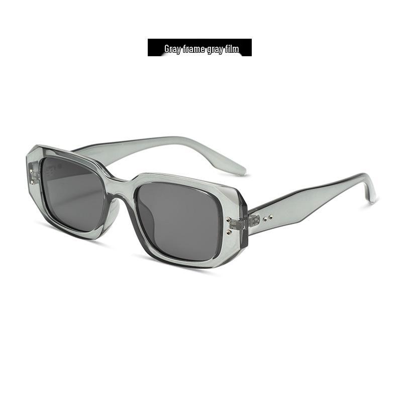 Polarized Narrow Square Frame Sunglasses for Women - 2024 European  American Retro Trend