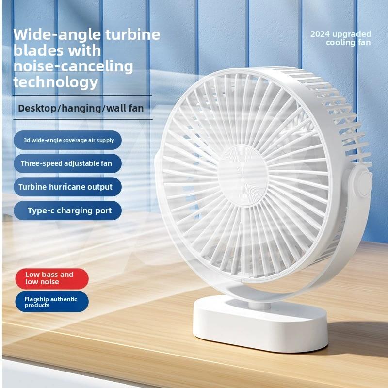 Mini ventilador de escritorio USB portátil silencioso para oficina hogar dormitorio portátil