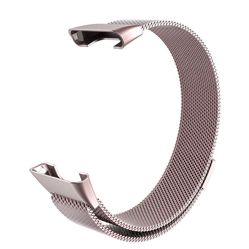 Compatible with Xiaomi Smart Band 7 Pro: Magnetic Three-Bead Buckle Milanese Stainless Steel Strap.