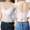 Soutien-gorge Camisole Push-Up Dentelle Papillon - Haut Bandeau Sans Dos Élégant pour Femmes