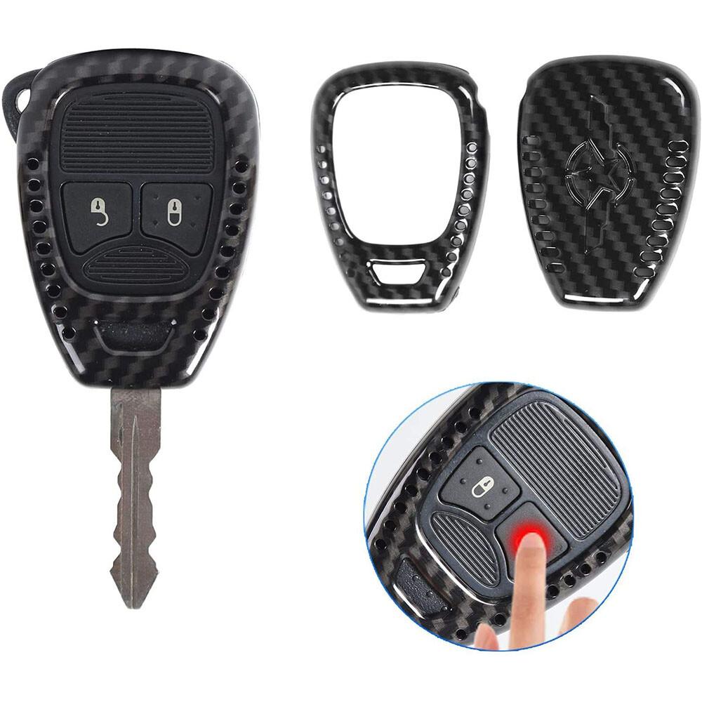 for Jeep Wrangler JK 2007-17 Key Fob Cover Skin Case Protection Replacement