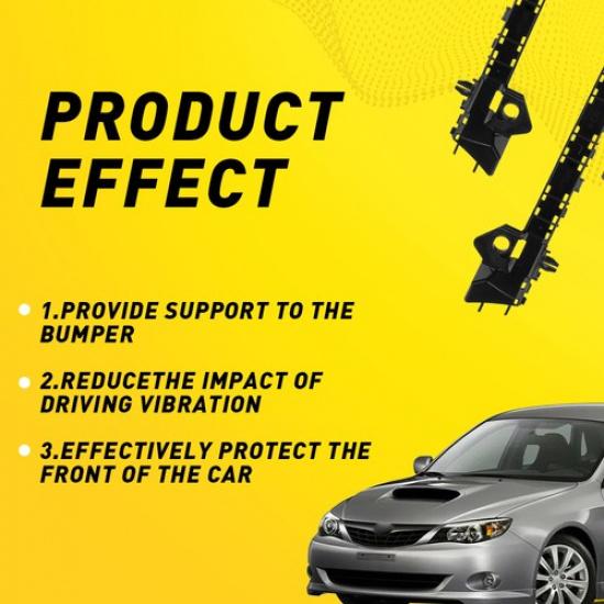 Retainer Bumper Black Set For 14-18 Front Toyota Highlander 2x Primed