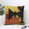 Retro Filmticket Dekoration Kissenbezug Kissen Komfort Wurfkissen Sofa Dekorative Kissen Verwendet für Zuhause Schlafzimmer Wohnzimmer