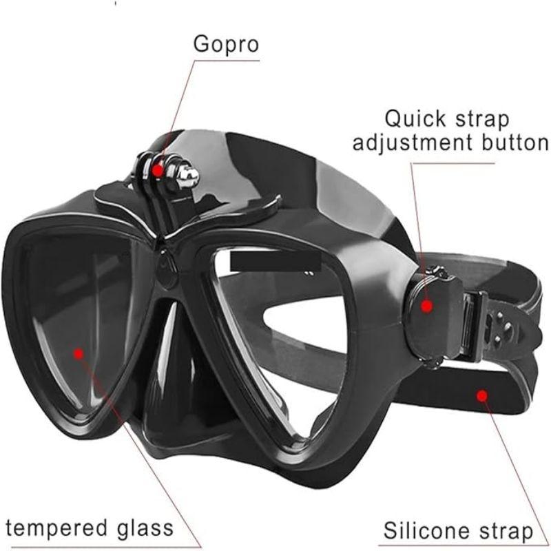 Diving Mask Adjustment Silicone Diving Goggles Diving Equipment for Men & Women Water Sports Equipment for Outdoor Swimming