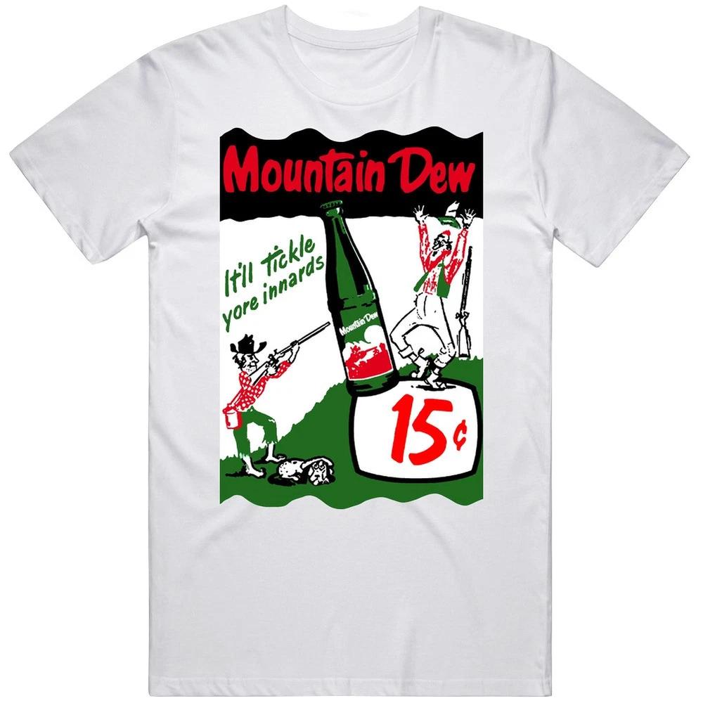 Mountain Dew Pop Soda Tickle Your Innards Funny Merch Classic Cotton T Shirt