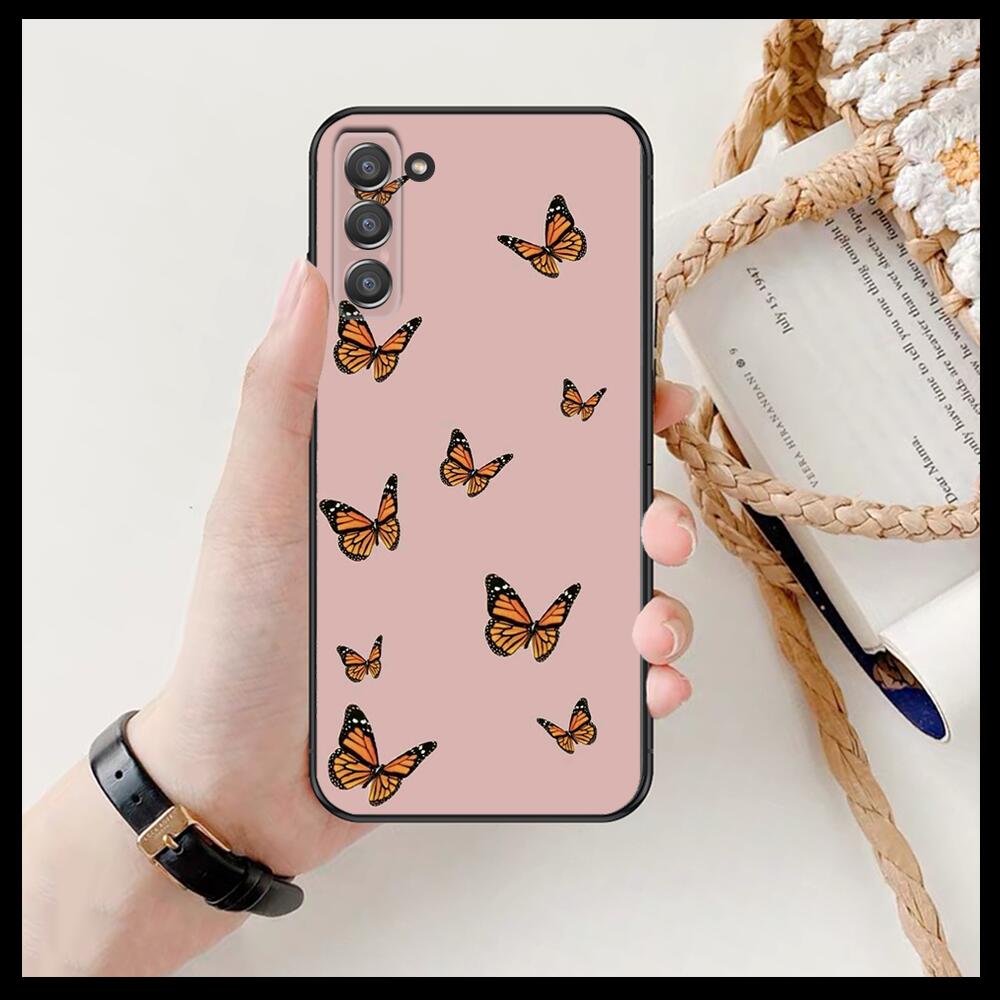 Husă de telefon cu model frumos de fluturi Pentru SamSung Galaxy s6 s7 S8 S9 S10E S20 S21 S5 S30 Plus S20 fe 5G Lite Ultra Edge