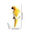 Resin Wall Bird Statue Birds Art Lawn Figurine Animal Ornament for Garden