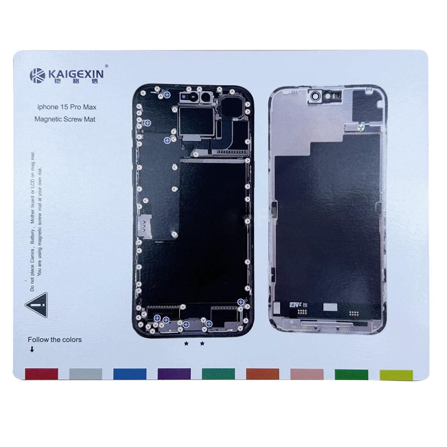 

For iPhone 15 Pro Max Magnetic Screw Mat Work Pad Phone Repairing Tool Mat Type A