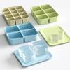 Baby Ice Cube Tray Silicone With Lids Flexible Ice Molds For Beverages,Baby Food Storage Mould, Bpa-Free