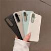 For Samsung Galaxy S24 Plus Ultra Durable Metal Big Hole Lens Frame Litchi Grain PC Case Anti-fingerprint Protector Back Cover Shell
