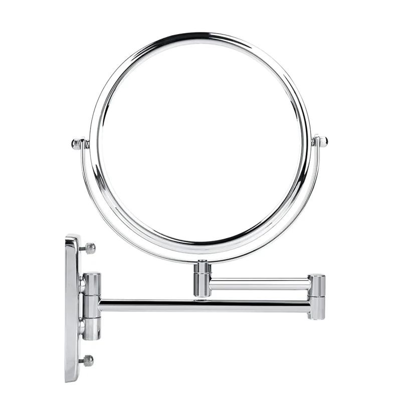 Modern 8 Inch Wall Mounted Makeup Mirror with Double Sided Swivel, 3X Magnifying - Ideal for Bathroom Decor China Mainland
