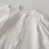 Langärmliger einfarbiger Strampler für kleine Mädchen - Neue Frühjahrskollektion