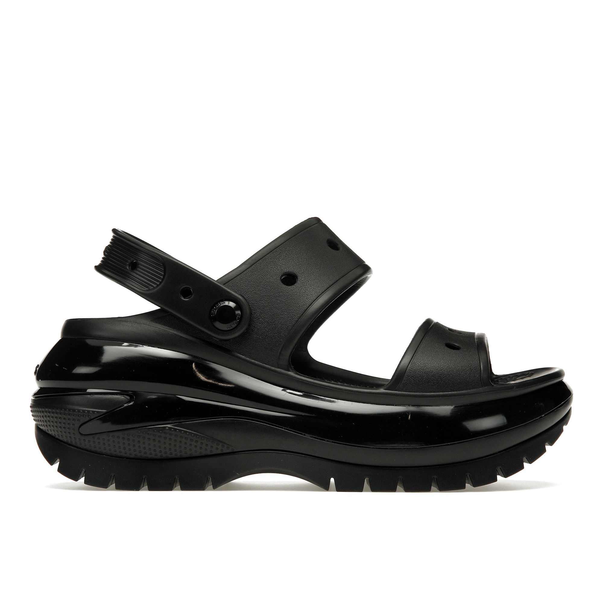 Crocs Classic Mega Crush Sandal Black Unisex 207989-001 38-39