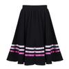 Kids Girls Ballet Dance Skirt Chiffon Elastic Waist Full Circle Ribbons Decorated Skirt Dance Dress for Ballet Stage Performance