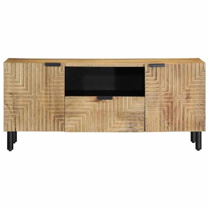 VidaXL Meuble TV marron 105x33x46 cm Bois massif de manguier 4017734