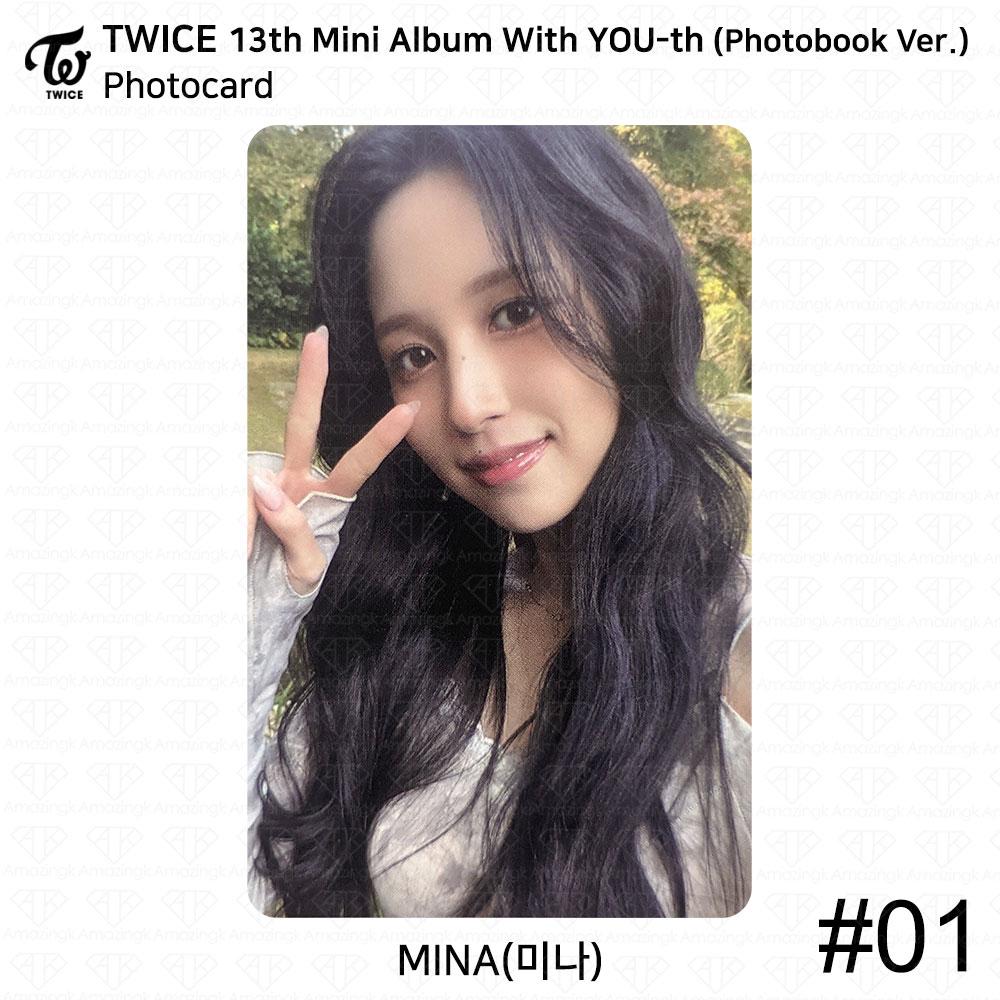 

TWICE 13-й мини-альбом с молодежной фотокарткой YOU-th, постером, пленкой, стикером Mina KPOP K-POP Photocard - #01