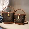 2025 Vintage Print Bucket Bag: Luxury Large Capacity Crossbody & Shoulder Handbag for Women
