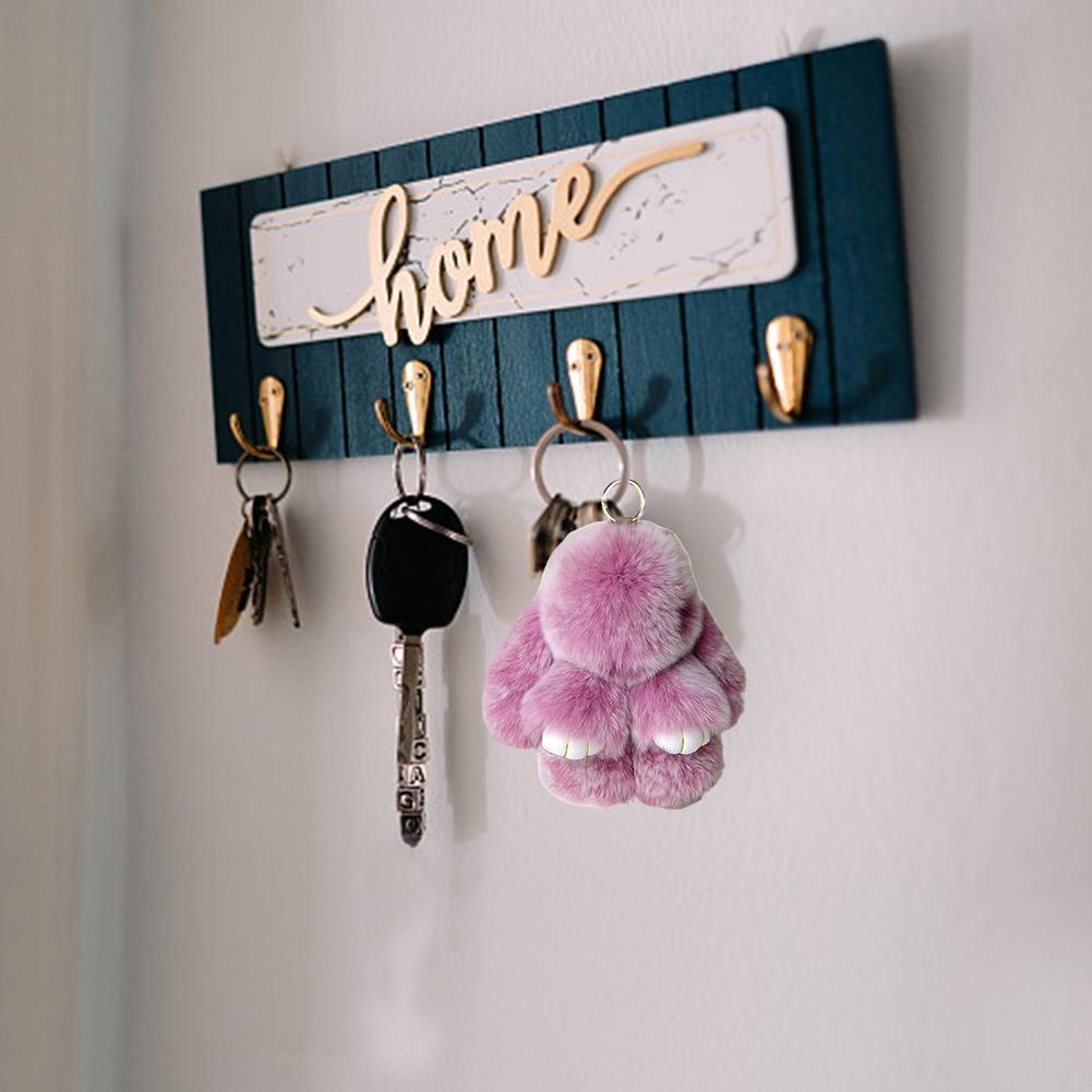 Echt Bont Sleutelhanger Tas Speelgoed Pluizig Souvenir Sleutelhanger Bedeltje Pluizige Bont Pompom Poppetje Hanger Lulu Sleutelhanger