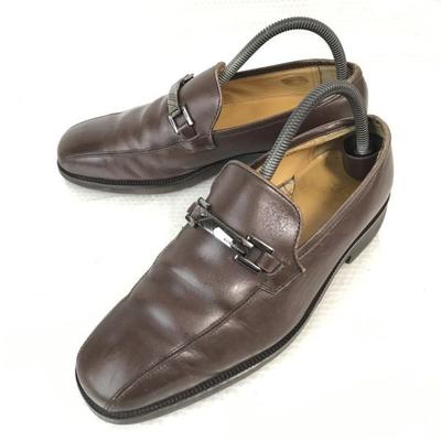 Δερμάτινα Loafers με Μεταλλικό Στοιχείο Ανδρικά 24.5 Καφέ Καρό Φόδρα(ΜΕΤΑΧΕΙΡΙΣΜΕΝΟΣ)