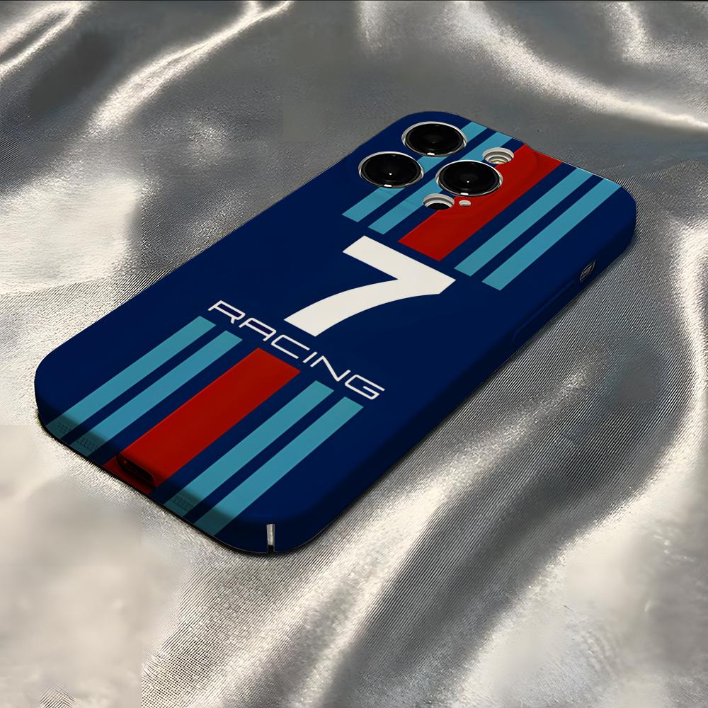 Racing Martinis Handyhülle Für iPhone 16 Pro Max 15 Pro 13 14 12 11 8 7 Plus X XR XS Max All-Inclusive-Abdeckung