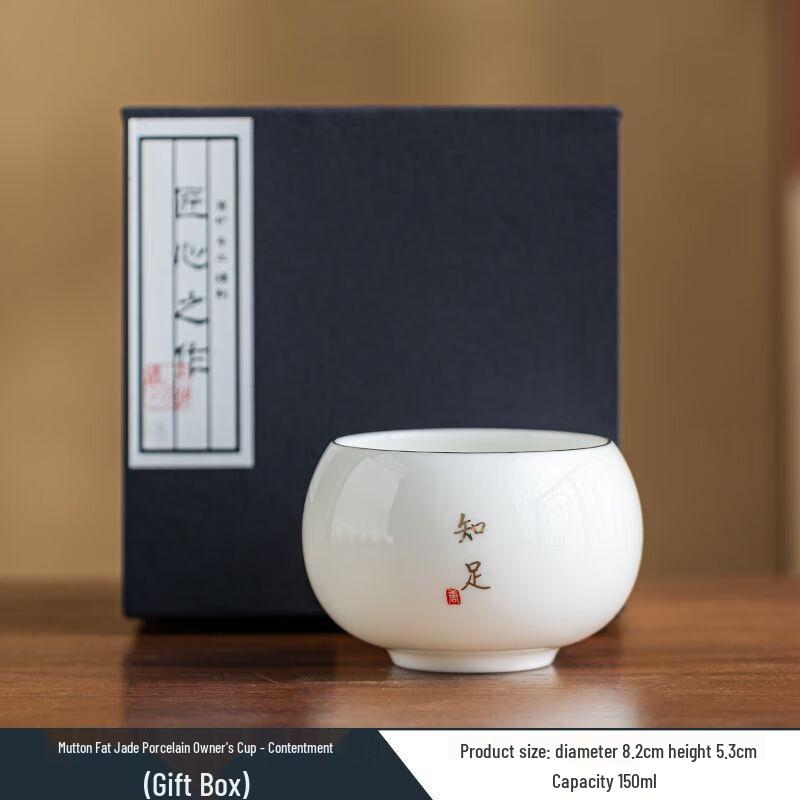 Jade Porcelain Master Tea Cup Gift Set