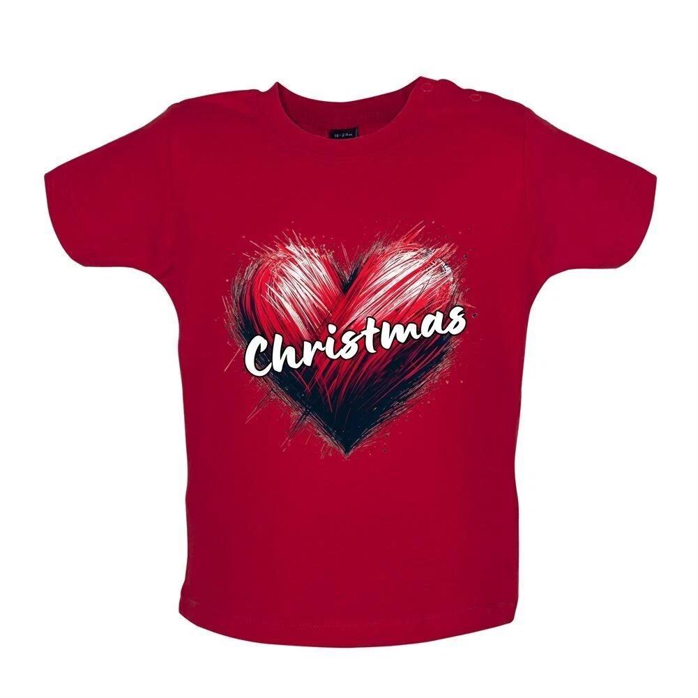 Baby Love Heart Christmas / Babygrow T-Shirt - Gifts From Santa Claus 140