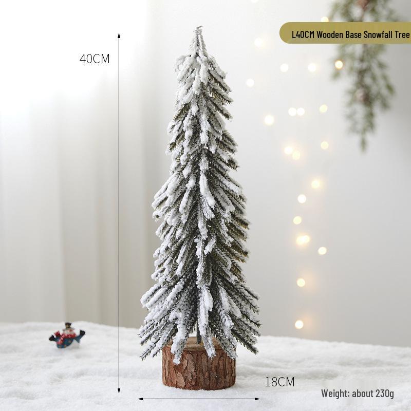 

Мини Рождественская елка Снежный орнамент для украшения рабочего стола