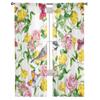 Yellow Flower And Butterfly Sheer Curtains For Living Room Modern Fashion Valance Curtains For Kitchen Tulle Curtains