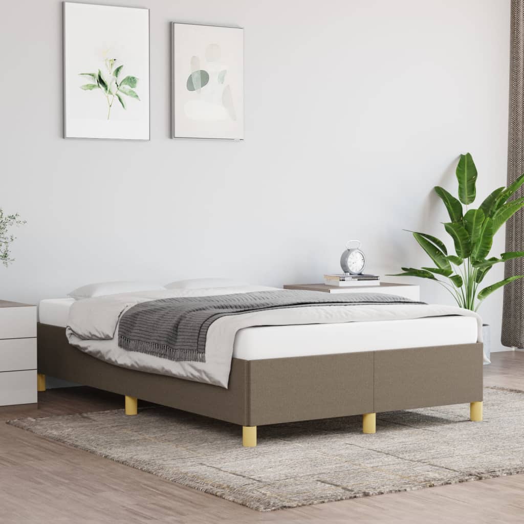 Vidaxl Rama Łóżka Bez Materaca, Taupe, 120X200 Cm, Obita Tkaniną