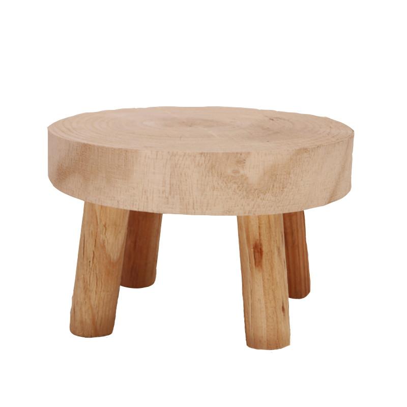 

Креативная деревянная подставка для хранения растений Зеленая прочная подставка для растений Дисплей Подставка для суккулентов Цветочный горшок Держатель Декор для дома сада патио S бежевый