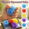 Non Rebound Cheese Squishy Toy Moldable Fidget Toy Portable Cheese Squeezed Cube  Children's Gifts